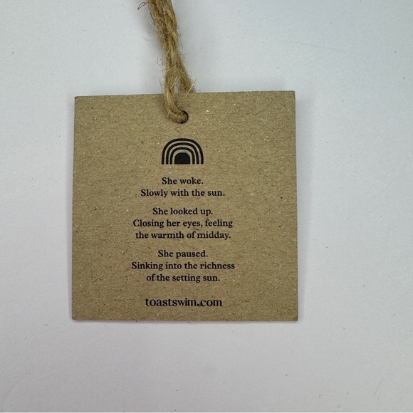 Toast Swim Triangle Bikini Top XL Yellow | Sustainable Swimwear NWT - Picture 3 of 5